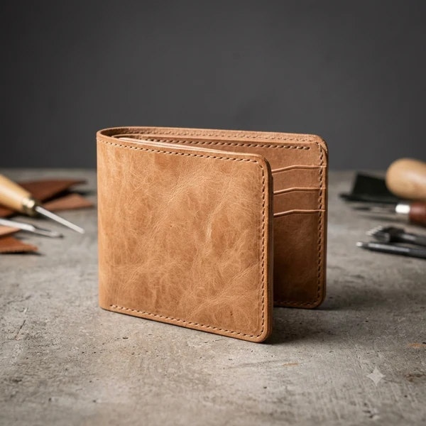 植鞣革短夾
