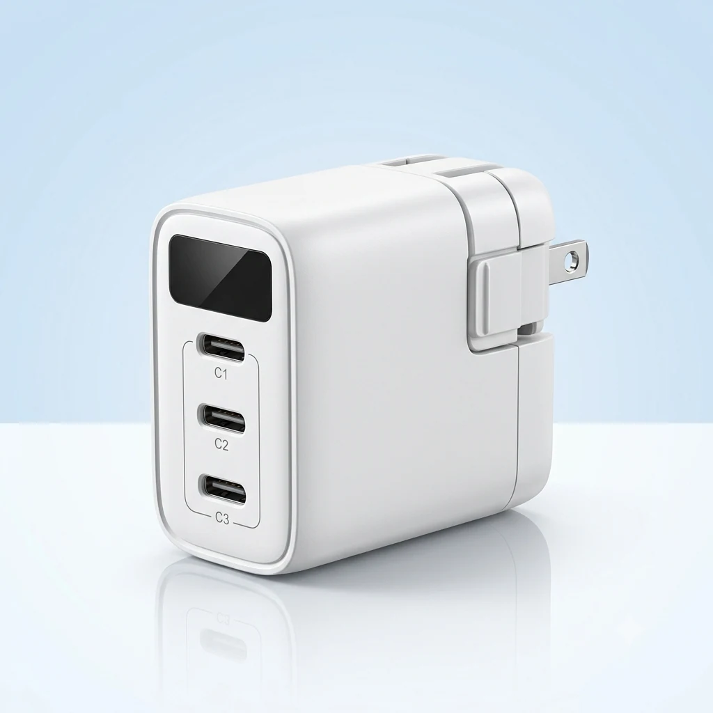 65W 氮化鎵三孔充電器