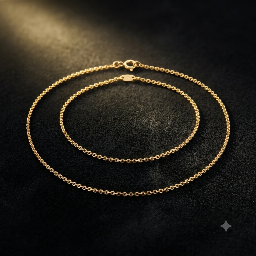 18K 金鎖骨鍊